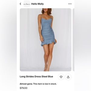 Blue Hello Molly Dress